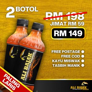 2 BOTOL ALI BAJAK BORNEO
